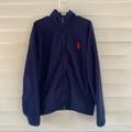 Polo By Ralph Lauren Shirts | Mens Vintage Polo Golf Ralph Lauren Fleece Zip Up Navy Blue L | Color: Blue/Red | Size: L