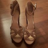 Jessica Simpson Shoes | Jessica Simpson Cork Wedge Heels | Color: Tan | Size: 10