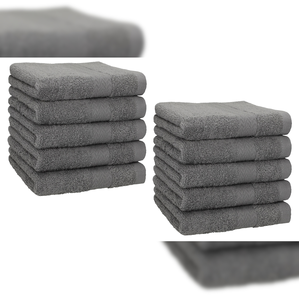 Betz 20 Stück Gästehandtücher PALERMO 30x50 cm Farbe Anthrazit Image