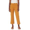 Goodthreads Stretch Chino Wide-Leg Military Crop Pant, Rust Orange, 12-14