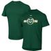 Men's Under Armour Green Colorado State Rams Logo Stripe Performance Raglan T-Shirt