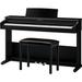 Kawai KDP75 88-Key Digital Piano with Matching Bench (Embossed Black) KDP75B