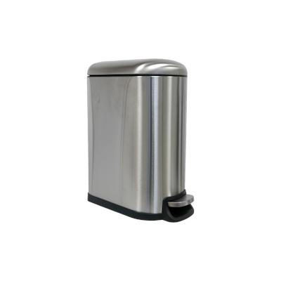 Mülleimer 40 Liter Metall Edelstahl matt mit Absenkautomatik Image