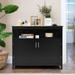 Costway Kitchen Buffet Server Sideboard Storage Cabinet with 2 Doors & - See details