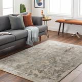 Palanit 7'10" x 10'2" Modern Contemporary Bohemian Abstract Charcoal/Deep Teal/Dusty Sage/Gray/Light Beige/Light Gray/Olive/Taupe/Teal/White/Medium Gray Area Rug - Hauteloom