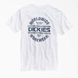 Dickies Men's Worldwide Workwear Graphic T-Shirt - White Size XL (WSR70)