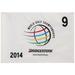 PGA TOUR Event-Used #9 White Pin Flag from The Bridgestone Invitational on July 31st to August 3rd 2014