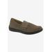 Extra Wide Width Women's Posy Flat by Drew in Tan Canvas (Size 10 WW)