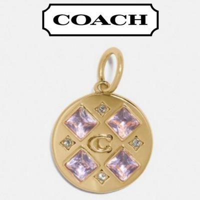 Coach Jewelry | Coach Signature Charm/ Sterling Silver | Color: Gold | Size: 1/2" X 1/2"