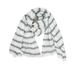 American Eagle Outfitters Accessories | American Eagle Striped Acrylic Scarf | Color: Gray/White | Size: Os