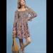 Anthropologie Dresses | Anthropologie Maeve Smocked Paisley Dress With Arm Ties. Szm Nwot | Color: Brown/Pink | Size: M