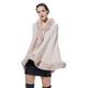 BEAUTELICATE Women Faux Fur Wrap Shawl Stole for Winter Wedding Bride Bridesmaid Evening Party One Size