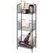 mDesign Steel Freestanding 3-Tier Storage Organizer Tower w/ Baskets Wire/Metal in Black | 29 H x 10 W x 7 D in | Wayfair 07650MDBST