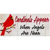 Evergreen Enterprises, Inc Cardinals Appear When Angels are Near Sassafras Switch 16 in. x 22 in. Non-Slip Outdoor Door Mat s in Red | Wayfair