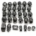 Breloques en acier inoxydable pour bracelet perles en métal entretoises adt perles de tube