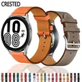 Bracelet en cuir 20mm 22mm pour Samsung Galaxy watch Active 2/3/46mm/42mm/S3/Huawei GT-2-Pro