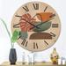 Designart 'Colorful Geometric Abstract Art Collage III' Modern Wood Wall Clock