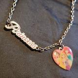 Disney Accessories | Disney Princess Necklace | Color: Pink/Silver | Size: Osbb