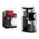 Breville Prima Latte II Espresso | Milchkaffee- und Cappuccinomaschine Rot & ROMMELSBACHER Kaffeemühle EKM 200 – aromaschonendes Scheibenmahlwerk, 110 Watt, schwarz
