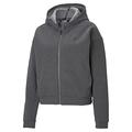 PUMA Women's Train Favorite Fleece Full-Zip, Charcoal Heather, Medium