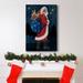 The Holiday Aisle® Celestial Christmas Collection B Premium Gallery Wrapped Canvas - Ready To Hang Canvas in Black/Blue/Green | Wayfair