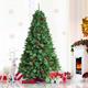 The Holiday Aisle® 6 Feet Unlit Hinged PVC Artificial Christmas Pine Tree w/ Red Berries | 3.9 W in | Wayfair E722CC9C6C5E4DB690275E7FD0FF102D