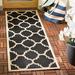 Black/White 79 x 0.2 in Area Rug - Winston Porter Herefordshire Geometric Black/Beige Indoor/Outdoor Area Rug | 79 W x 0.2 D in | Wayfair