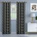 Superior Vintage Geometric Trellis Room Darkening Blackout Curtains, Rod Pocket or Grommets, Set of 2