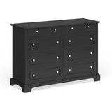 Bedford Black Wood Dresser and Optional Matching Mirror by Home Styles