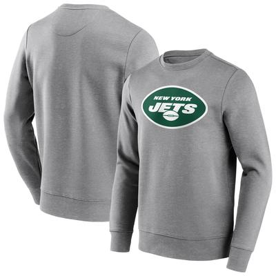New York Jets Rundhals-Sweatshirt mit neutraler Farbe und Logo - Herren Image