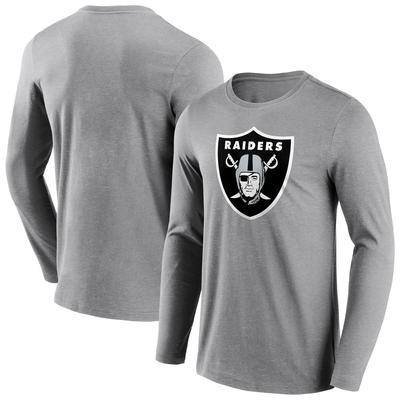 Las Vegas Raiders Langarm-T-Shirt mit neutralem Farblogo - Herren Image