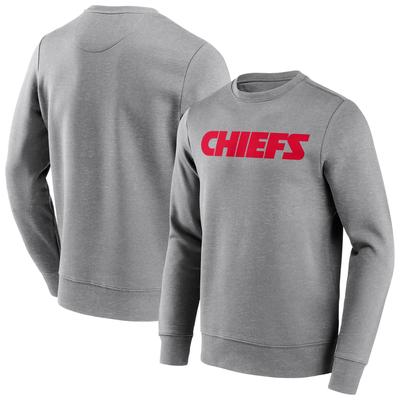 Kansas City Chiefs Rundhals-Sweatshirt mit neutraler Farbe und Wortmarke - Herren Image
