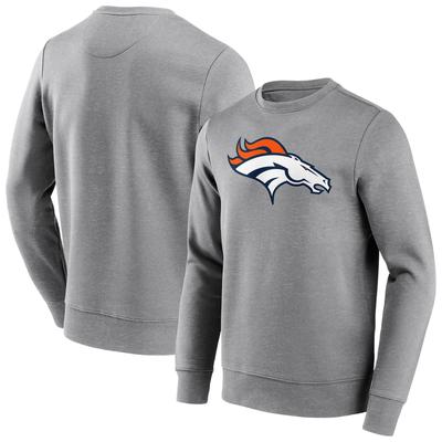 Denver Broncos Rundhals-Sweatshirt mit neutraler Farbe und Logo - Herren Image