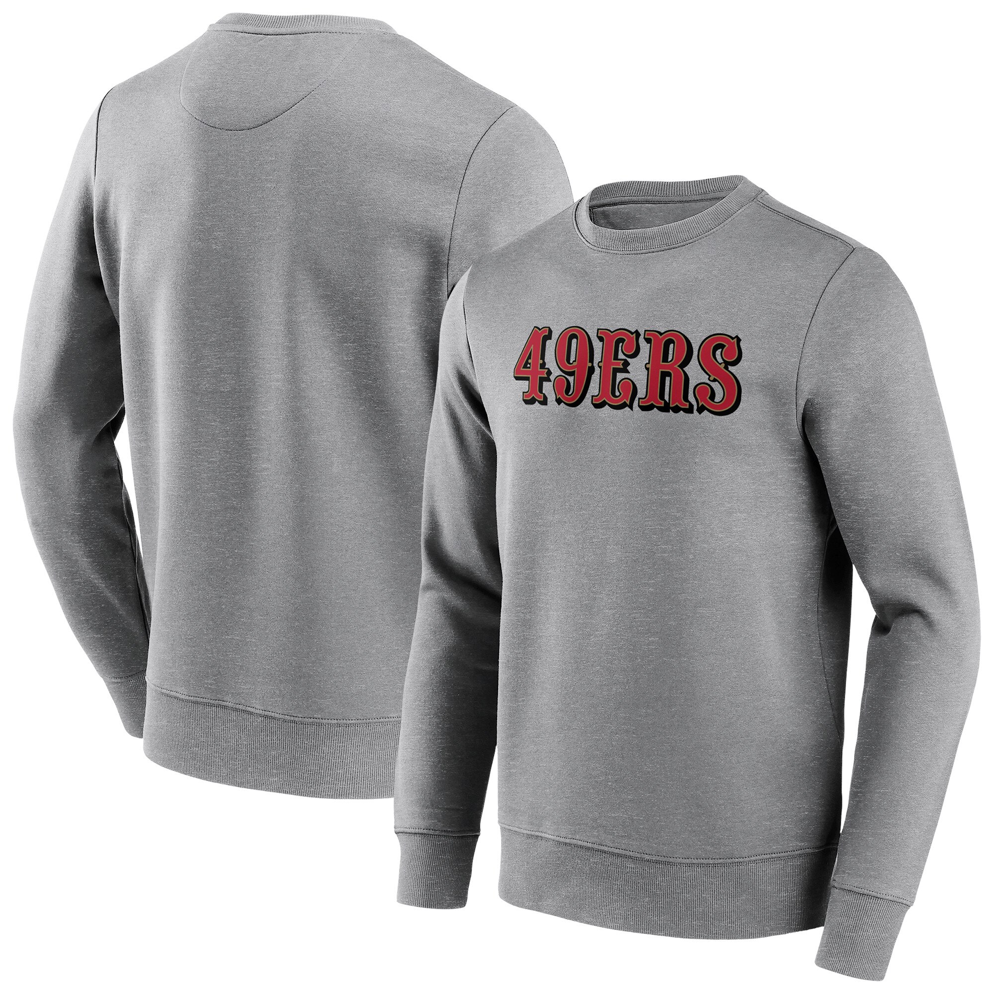 San Francisco 49ers Neutral Color Wordmark Crew Sweatshirt - Herren Image