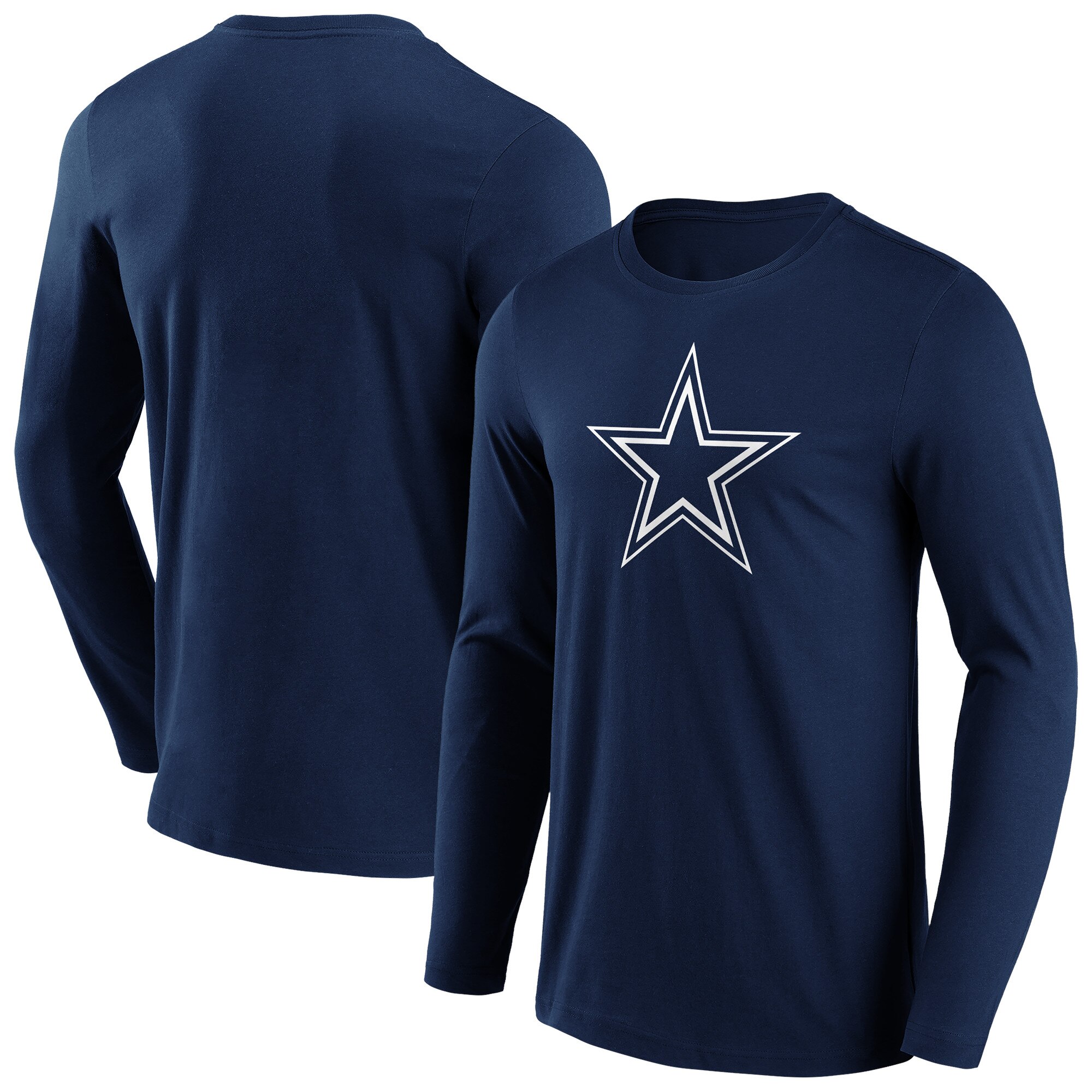 Dallas Cowboys – Langarm-T-Shirt mit Primärfarben-Logo - Herren Image