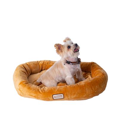 Bolstered Pet Bed and Mat, Ultra-Soft Dog Bed, Bro...