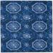 Washable Simon Blue/Ivory Rug by Linon Home Décor in Blue