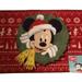 Disney Holiday | Disney Mickey Mouse In Wreath Indoor Mat | Color: Green/Red | Size: 20” X 32”