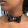 Gucci Jewelry | Gucci Patent Leather Choker Necklace | Color: Black | Size: Os