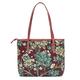 Signare Tapestry Tote Bag, Crossbody Bag and Cosmetic Makeup Bag for Women with William Morris Tree of Life in Blue backdrop (Shoulder Bag, Tree of Life Red)(COLL-ART-WM-TLRD)