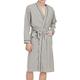 MINTLIMIT Men's Nightgown Long Sleeve Cotton Bathrobe Dressing Gown Lightweight Robes with Belt & Pockets Comfy Sleepwear Warm Robe Loungewear Pyjamas for Men