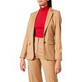 HUGO Women's Akrida Casual Blazer, Light/Pastel Brown239, 10