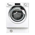 Hoover H-WASH/DRY HBDS495D1ACE/-80 Integrated Washer Dryer, 9Kg Wash+5Kg Dry, 1400 Rpm, 12 Programmes, 3 Drying Levels, White with Chrome door