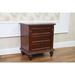 Windsor Carved Wood 3-Drawer End Table