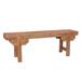 East at Main Natural Solid Wood Carved Bench