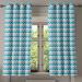 East Urban Home Ambesonne Chevron Grommet Curtain, Zigzag Geometric Patten In Blue Shades Abstract Symmetric Arrows Motif | 63 H in | Wayfair