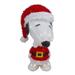 Northlight Seasonal 18" LED Lighted Peanuts Snoopy in Santa Suit Outdoor Christmas Decoration Plastic in Red/White | 18 H x 13 W x 8.5 D in | Wayfair