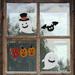 Northlight Seasonal Pumpkin & Ghost "Boo" Halloween Gel Window Clings in Black/Orange/White | 7.75 H x 7.75 W in | Wayfair NORTHLIGHT JH91341