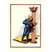 Buyenlarge 'The Scarecrow' by John R. Neill Painting Print in Blue/White | 36 H x 24 W x 1.5 D in | Wayfair 0-587-06134-0C2030