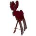 Northlight Seasonal 10.5" Red Stained Standing Moose Christmas Tabletop Decor Wood in Brown | 10.5 H x 3 W x 9 D in | Wayfair NORTHLIGHT LK26770